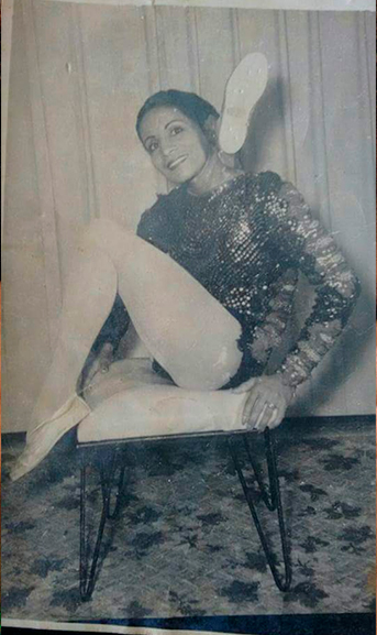Fotografia antiga da mãe de Dedé Santana.