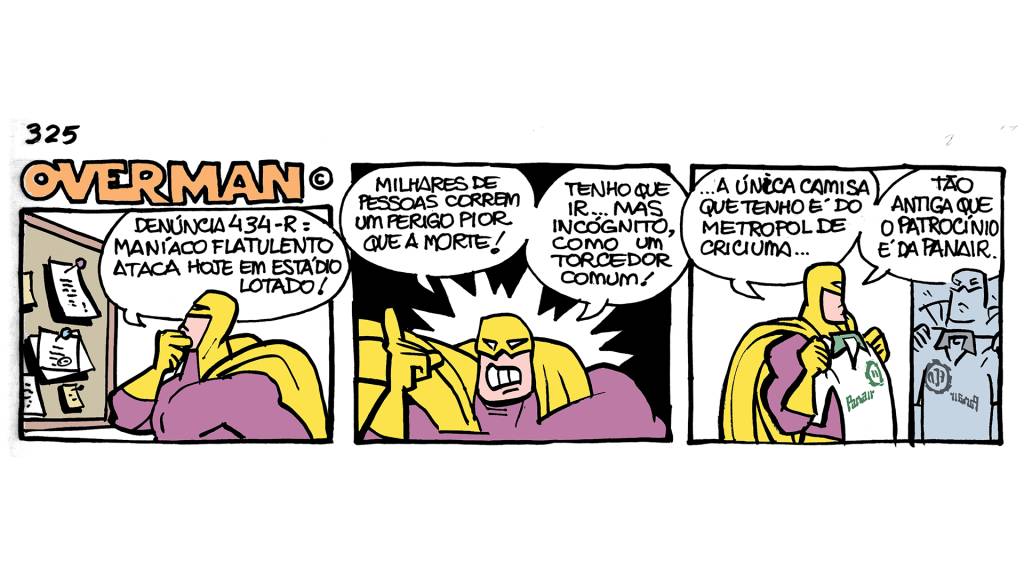 overman-7 Da série de tiras do