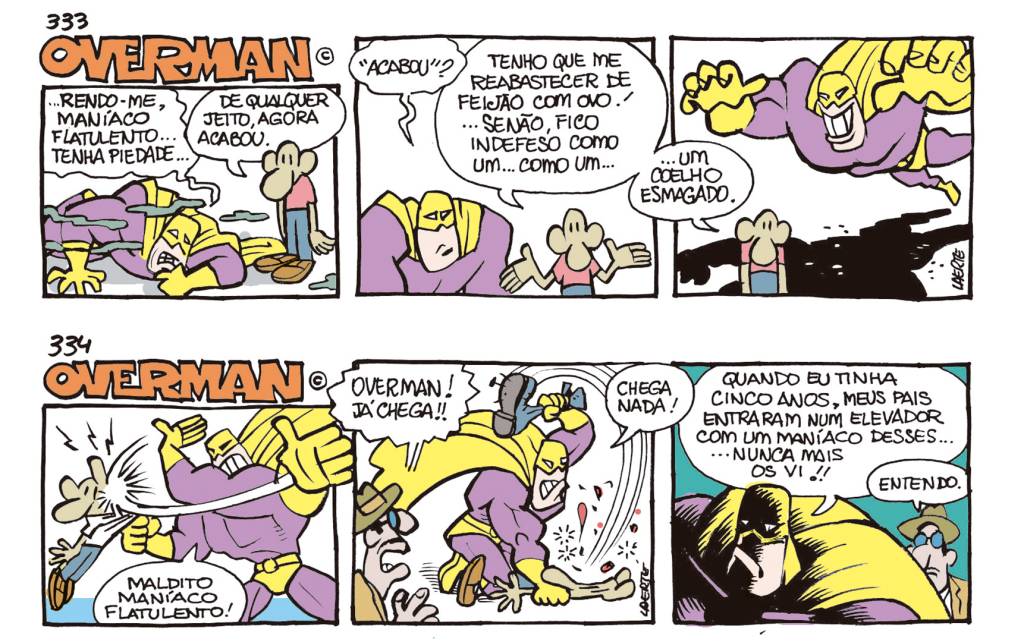 overman-8 Da série de tiras do