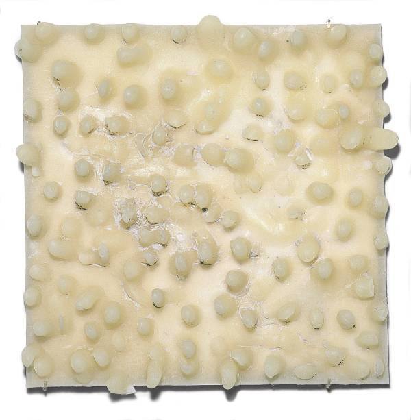 Carlito Carvalhosa, Sem título (P15 92), 1992, Cera sobre tela sobre madeira, 30 x 30 cm Carlito Carvalhosa, Sem título (P15 92), 1992, Cera sobre tela sobre madeira, 30 x 30 cm