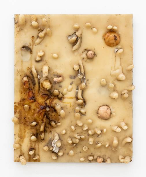 Carlito Carvalhosa, Sem título (P24 92), 1992, Cera, óleo e pigmento sobre tela sobre madeira, 50 x 40 cm Carlito Carvalhosa, Sem título (P24 92), 1992, Cera, óleo e pigmento sobre tela sobre madeira, 50 x 40 cm