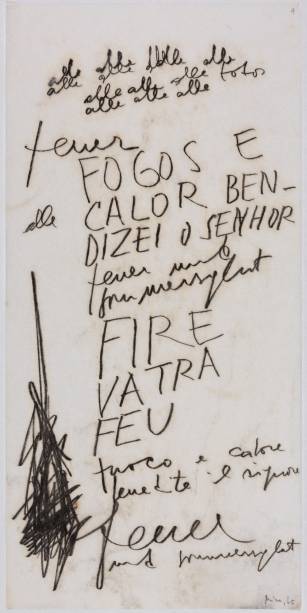 Mira Schendel, Sem título, s.d, Monotipia, 47 x 22.5 cm Mira Schendel, Sem título, s.d, Monotipia, 47 x 22.5 cm