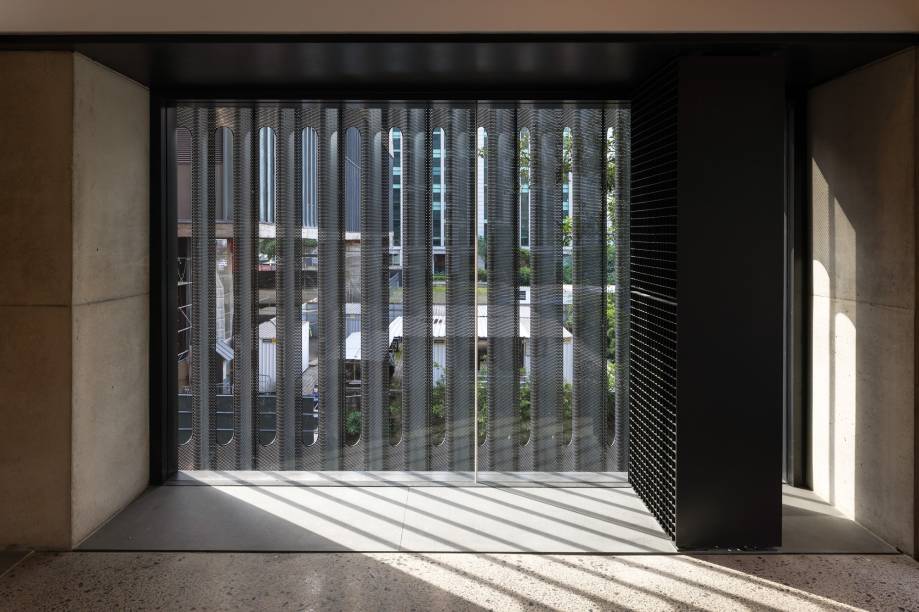 Entrada de luz natural no novo prédio