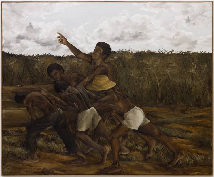 WALLACE PATO MAR COMO EXTENSÃO DO CORPO 2023 OIL ON CANVAS / ÓLEO SOBRE TELA86.6 × 70.8 IN / 220 × 180 CM