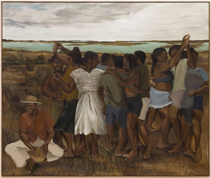 WALLACE PATO ERA LAMENTO PELA FALTA DELA 2023 OIL ON CANVAS / ÓLEO SOBRE TELA74.8 × 62.9 IN / 190 × 160 CM