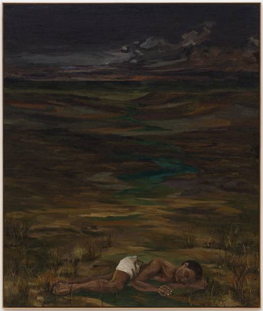 WALLACE PATO O PRAZER QUER TEMPO 2023 OIL ON CANVAS / ÓLEO SOBRE TELA78.7 × 64.9 IN / 200 × 165 CM