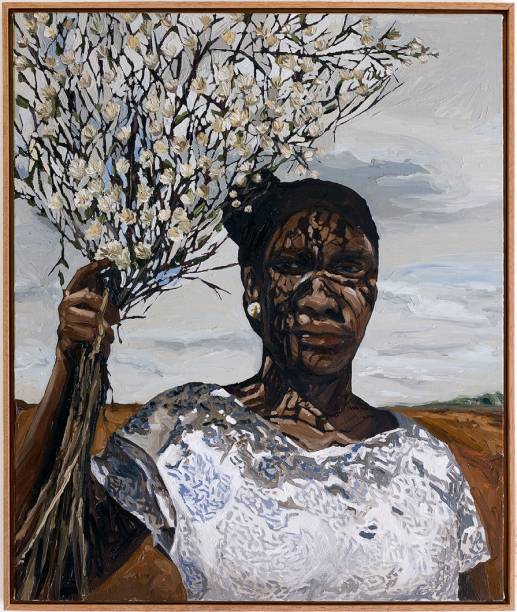 WALLACE PATO BRUNA DAS FLORES 2022 OIL ON CANVAS / ÓLEO SOBRE TELA19.6 × 23.6 IN / 155 × 167 CM