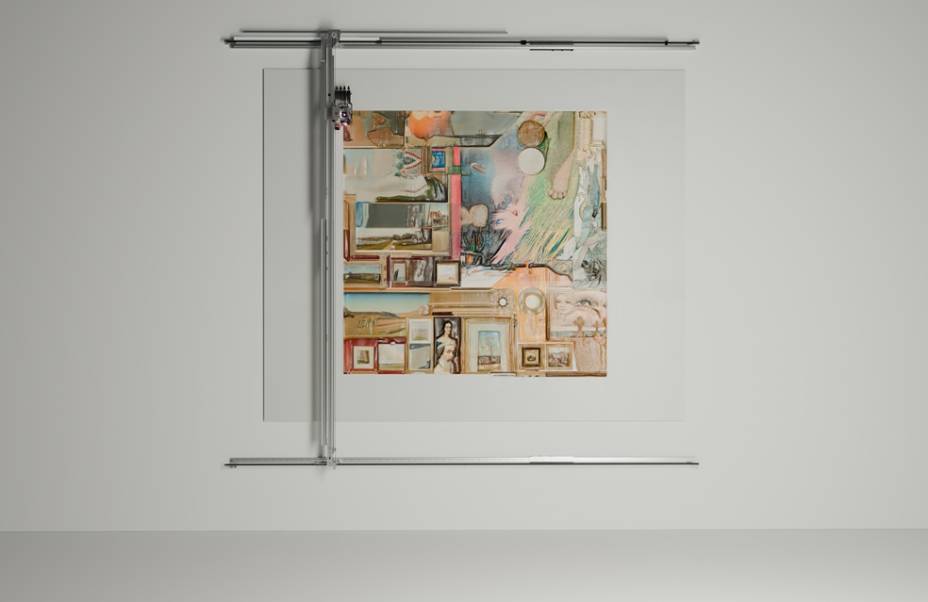 Alexander Reben (b. 1985), Untitled Robot Painting, 2025. Acrylic on canvas. 120 x 144in.Estimativa: $100-$1,728,000.