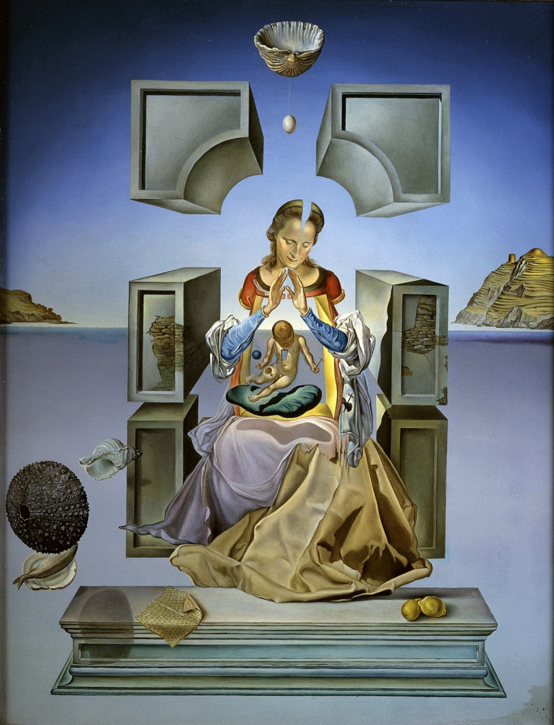 Dali A Madona de Port Lligat (1949) salvador-dali-surrealismo-surrealista-quadro-pintura-arte