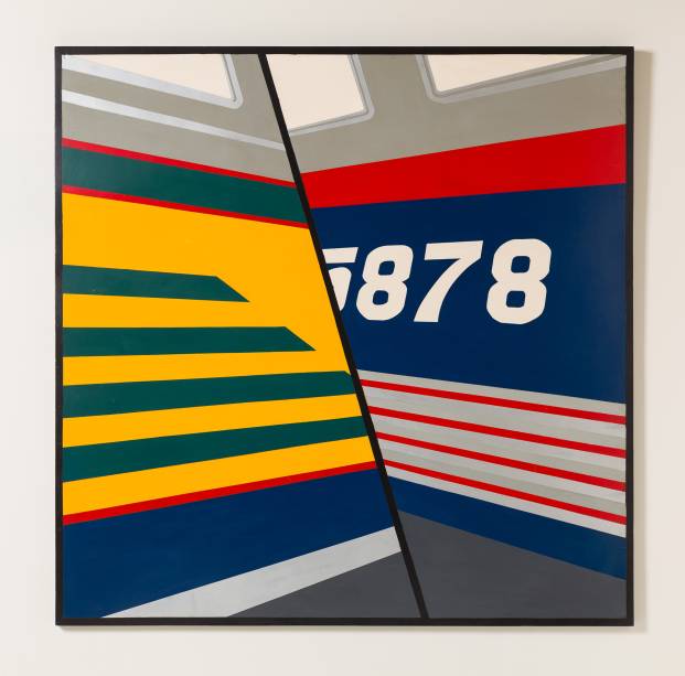 Raymundo ColaresLateral de ônibus (1969) esmalte sobre compensado160 x 160 x 3,4 cm (Geral) Raymundo ColaresLateral de ônibus (1969) esmalte sobre compensado160 x 160 x 3,4 cm (Geral)