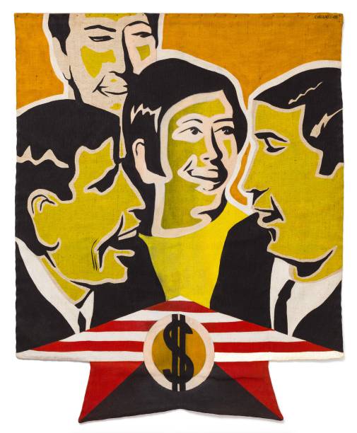 Pietrina CheccacciDinheiro, da série “O Povo Brasileiro” (1967) acrílica sobre cânhamo. 129 x 106,5 cm Pietrina CheccacciDinheiro, da série “O Povo Brasileiro” (1967) acrílica sobre cânhamo. 129 x 106,5 cm