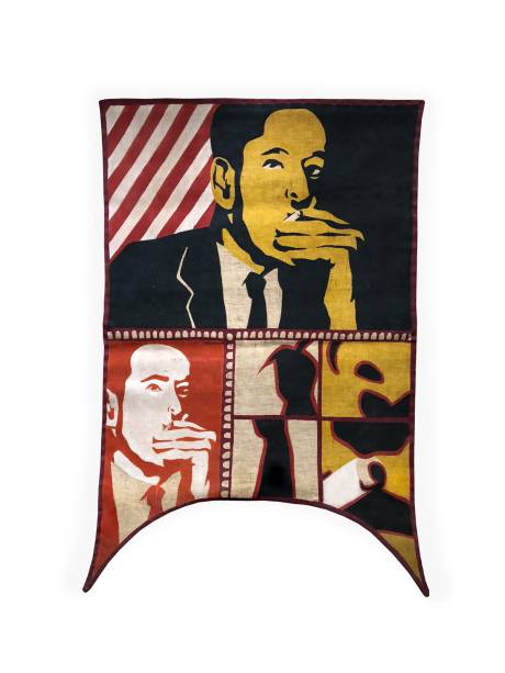 Pietrina CheccacciBandeira, da série “O Povo Brasileiro”(1967)acrílica sobre cânhamo129 x 106,5 cm (cada)