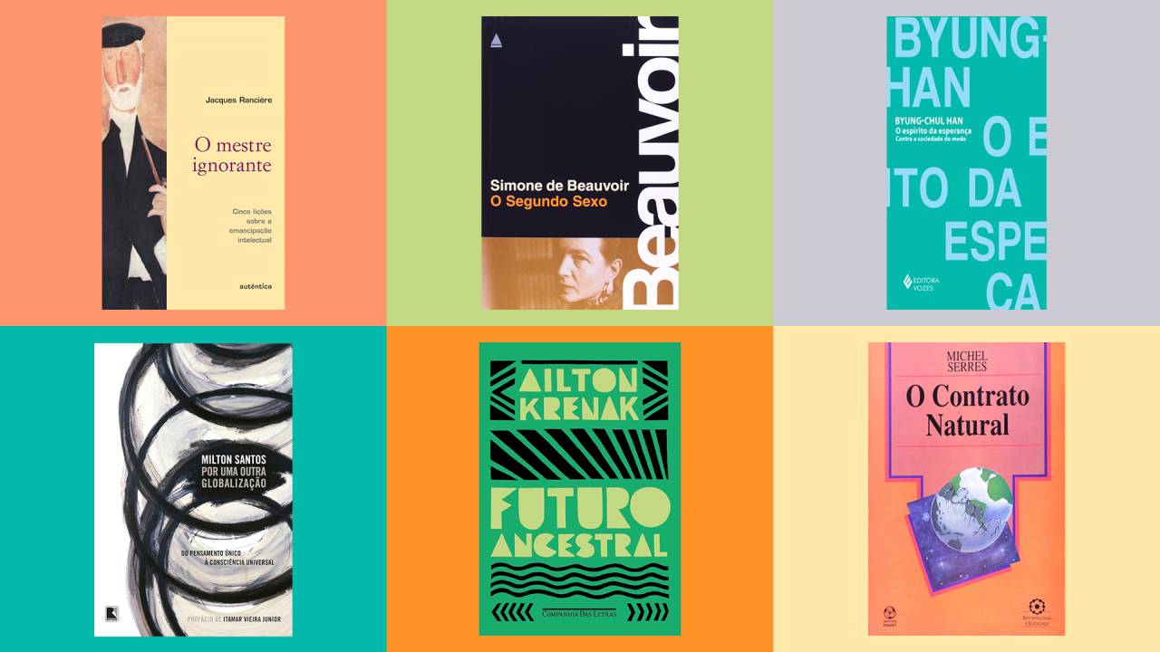 livros-filosofia-beauvoir-ailton-krenak-milton-santos-michel-serres-jacques-ranciere-jacques-ranciere-bravo