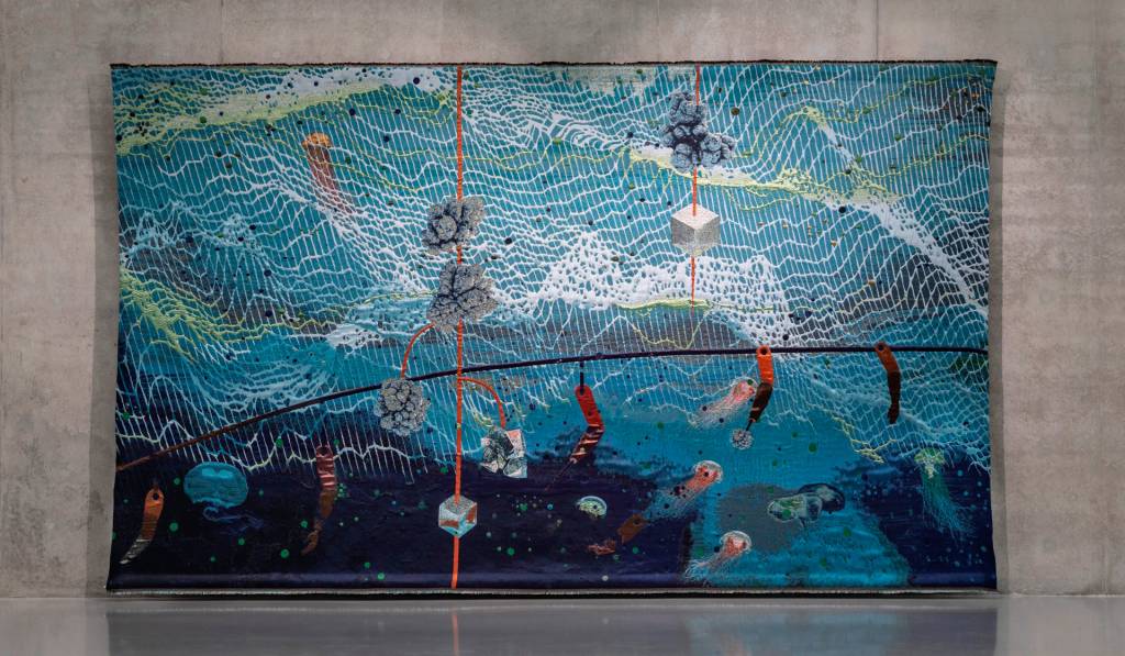Otobong Nkanga, Unearthed – Midnight (2021) Kunsthaus Bregenz – (Photo Markus Tretter) bienal-sao-paulo-otobong-nkanga