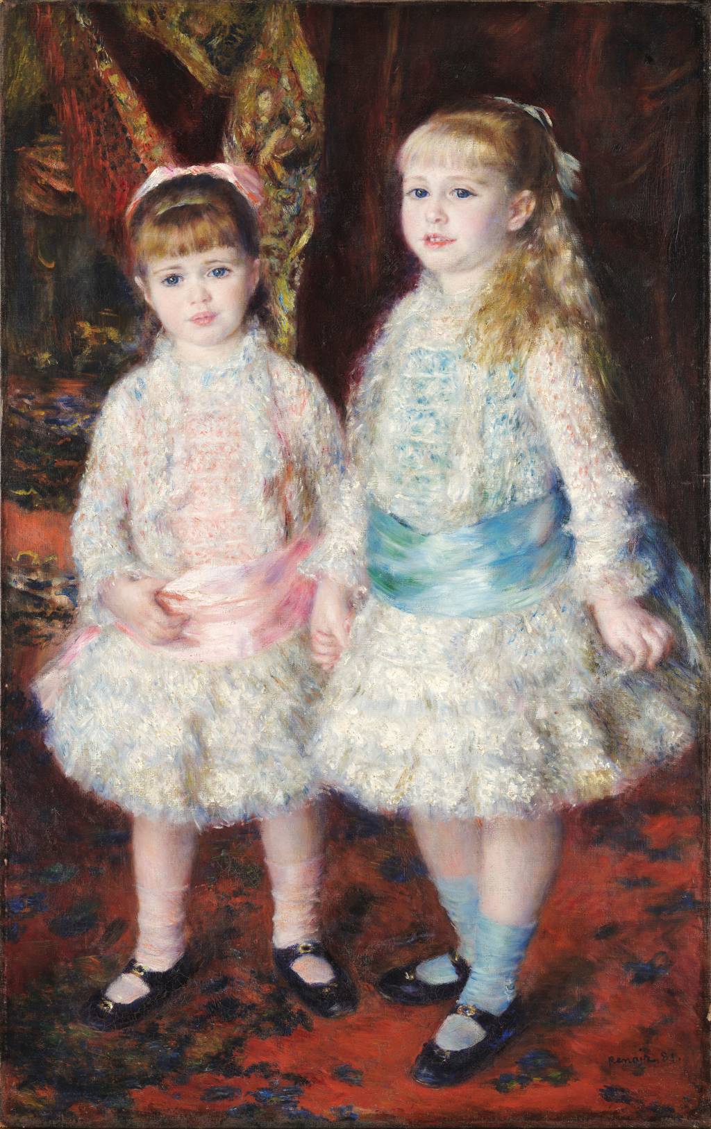 Pierre-Auguste Renoir, Rosa e azul – As meninas Cahen d’Anvers, 1881. Acervo MASP pierre-auguste-renoir-rosa-azul-as-meninas