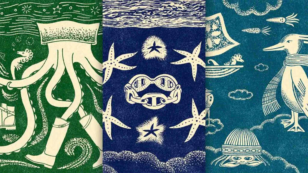 Hermès aposta em ilustrações feitas à mão em resposta à era da IA